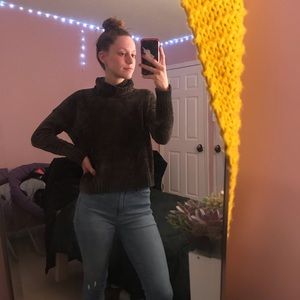 Cute knitted turtleneck sweater